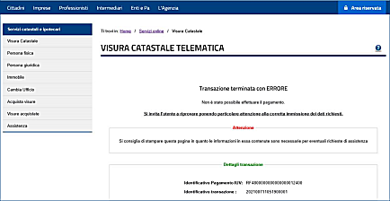  informazioni sulla transazione 