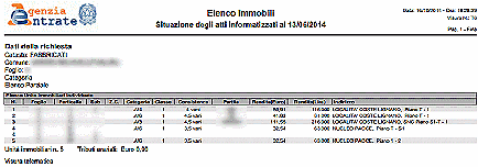 Documento pdf dell'elenco immobili 